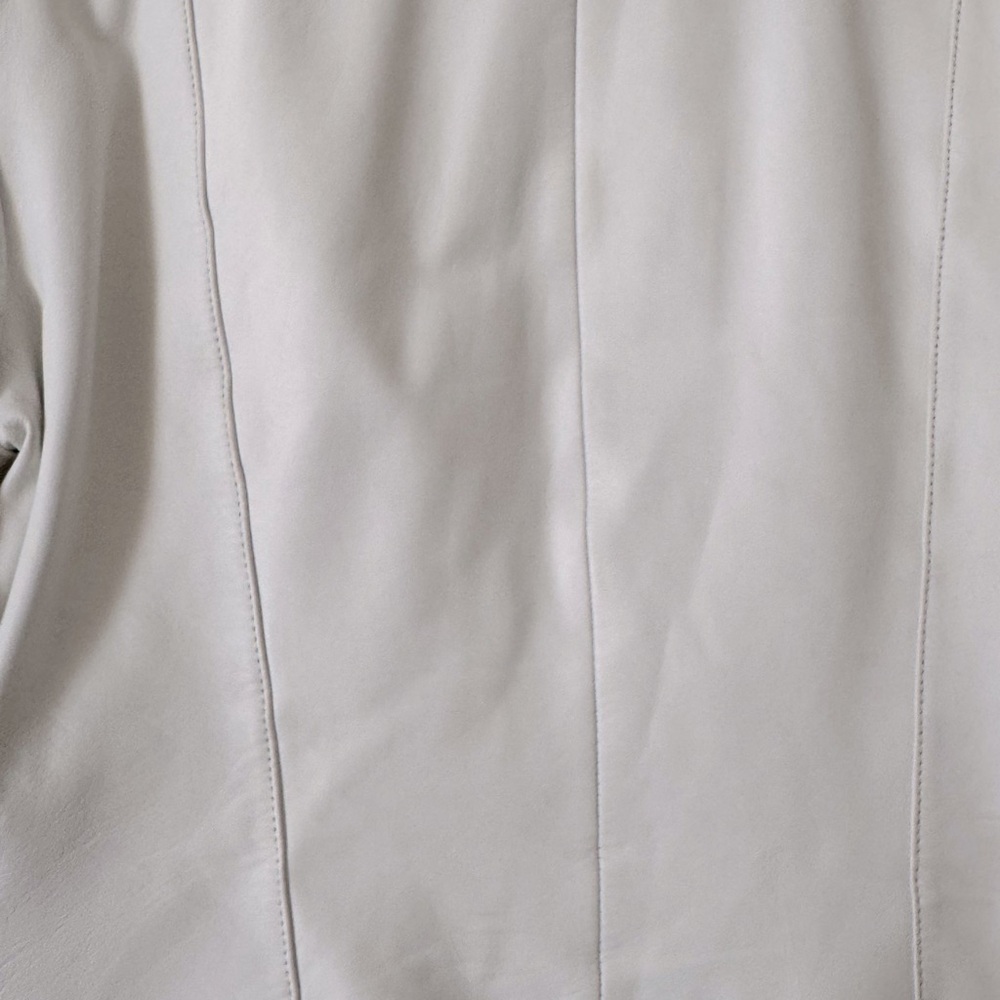 Cache White Leather Jacket - Picture 7 of 9